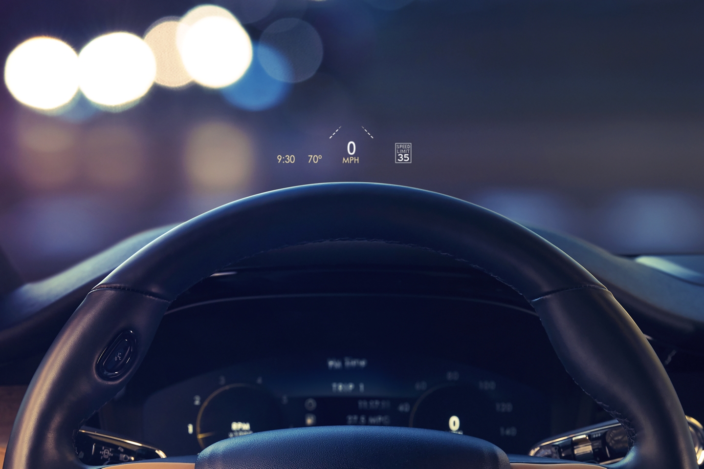 Heads up display inside the 2020 Lincoln Corsair