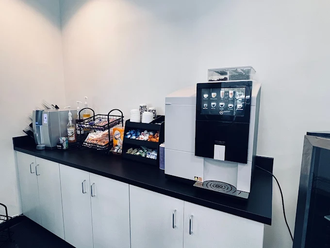 Complimentary coffee bar at Jenkins Volvo Cars Ocala