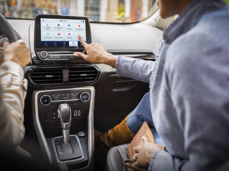 Touchscreen display inside the 2020 Ford EcoSport