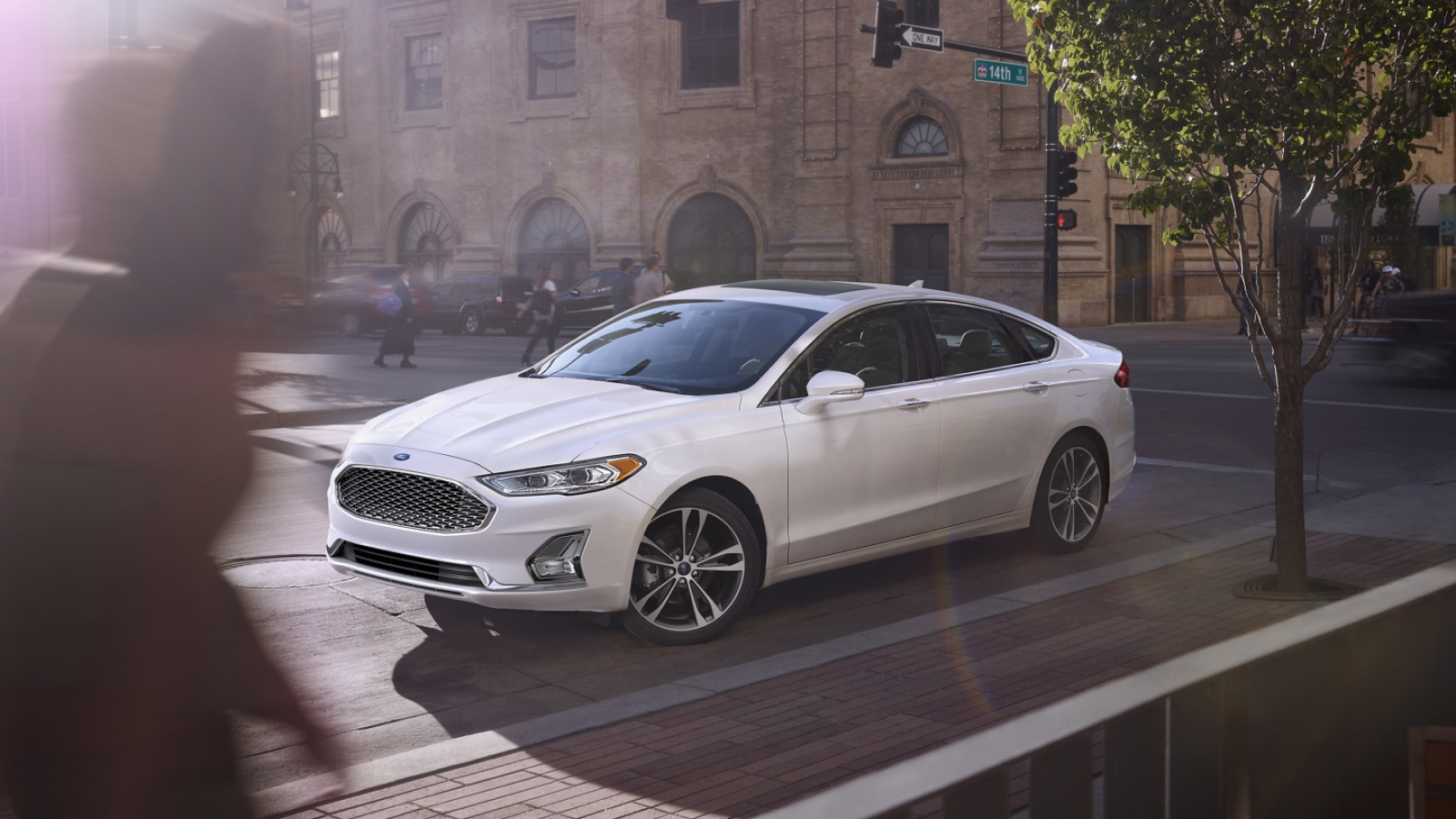 The sleek exterior of the 2020 Ford Fusion