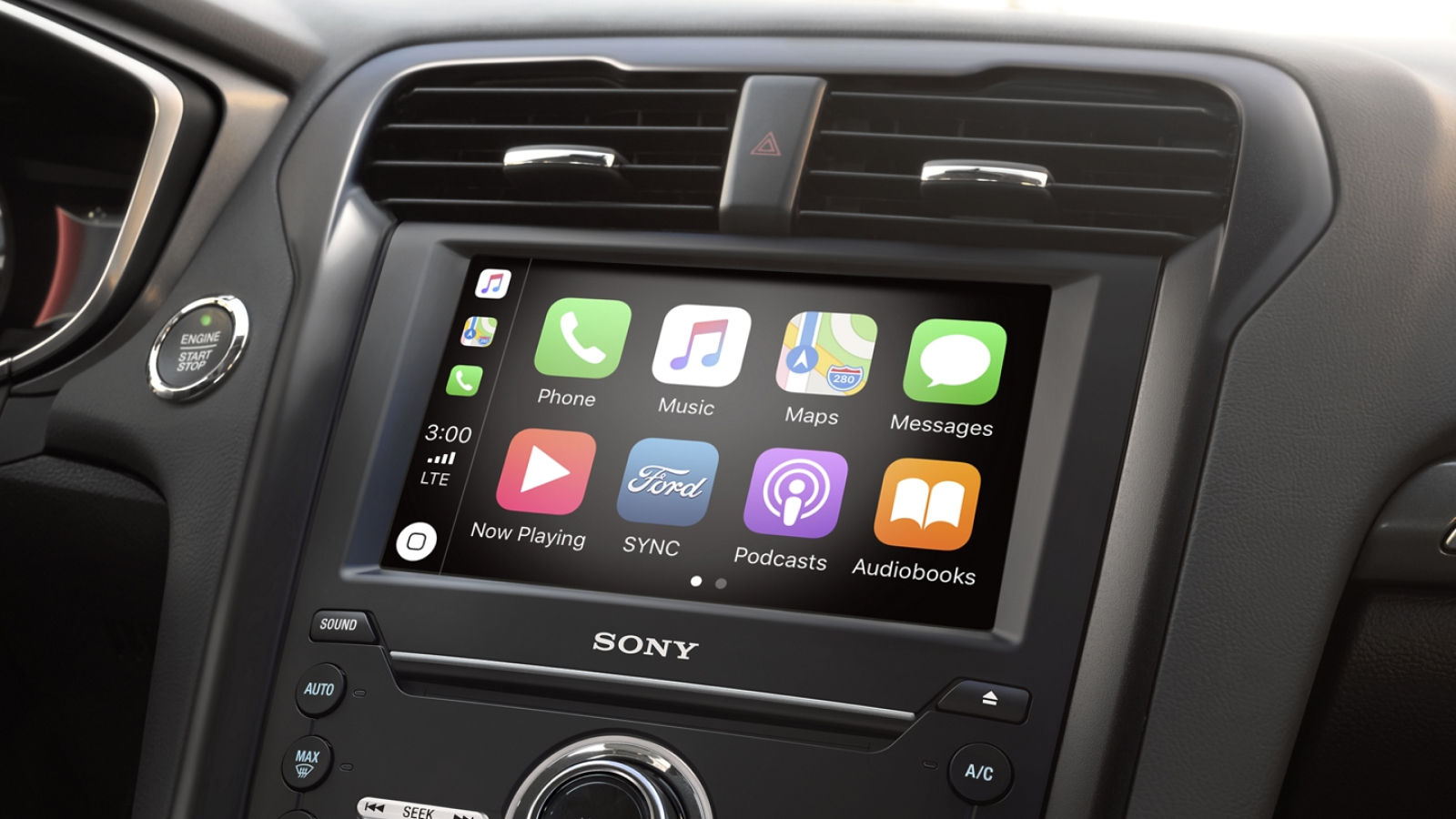 Touchscreen display inside the 2020 Ford Fusion
