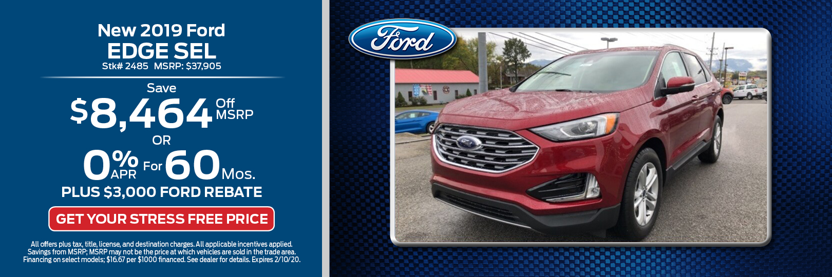 New 2019 Ford Edge SEL