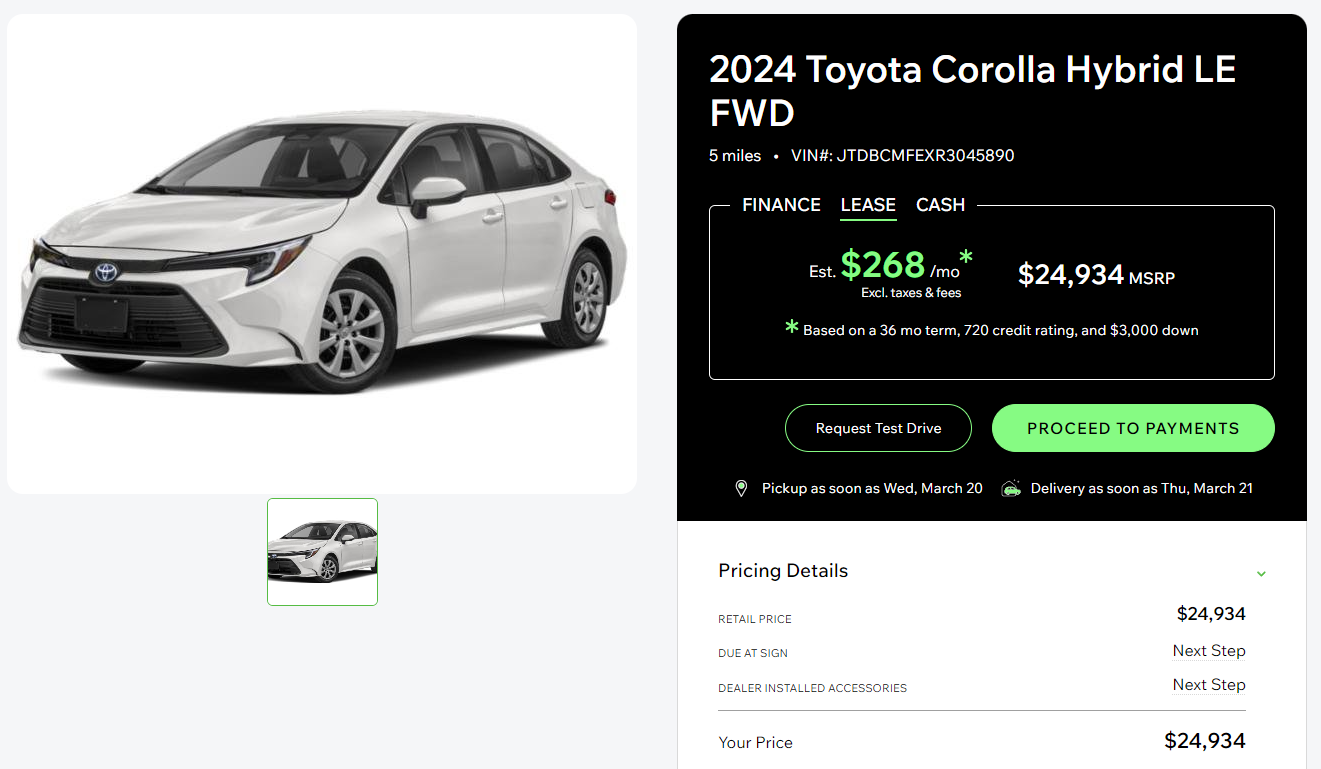 Get Real Payment Info and Pricing!