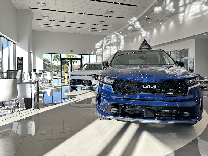 Inside the Jenkins Kia of Cocoa showroom