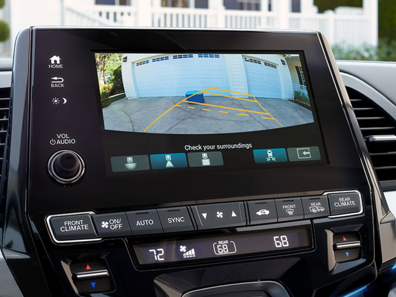 Backup camera inside the 2019 Honda Odyssey
